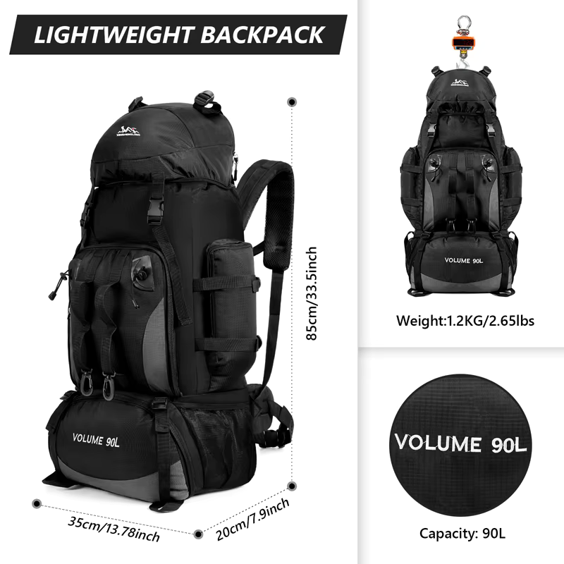 Elite 90L Bug-Out Backpack – Ultimate Survival & Tactical Trekking Pack