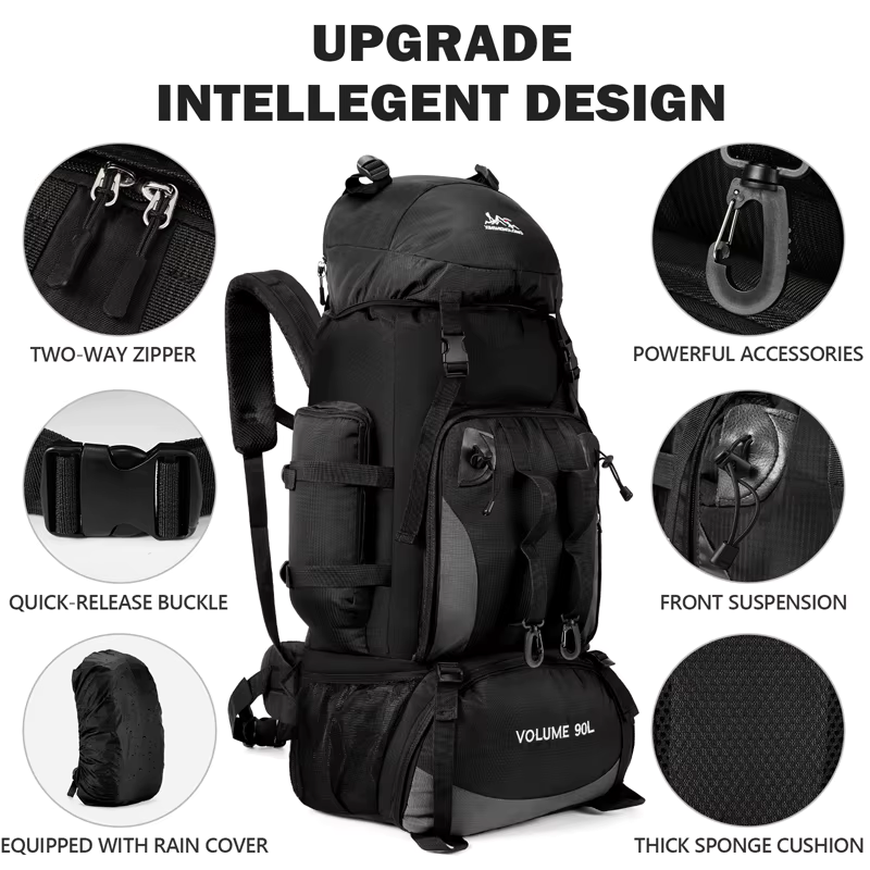 Elite 90L Bug-Out Backpack – Ultimate Survival & Tactical Trekking Pack