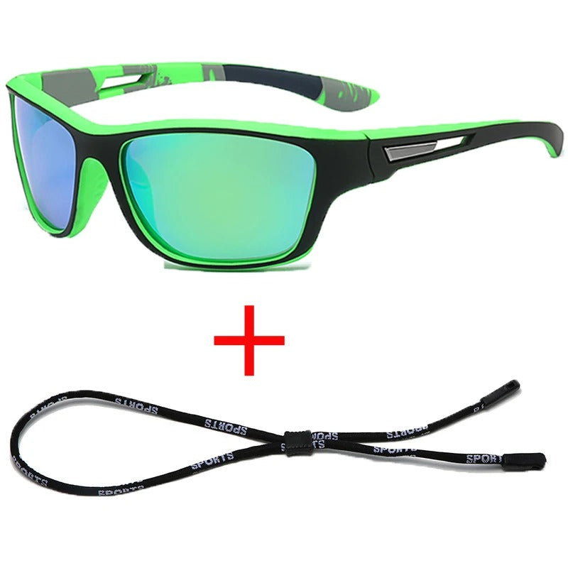 Polarized Tactical Sunglasses w/ Retention Strap – Military-Grade UV Protection for Hunting, Driving, and Outdoor Survival
