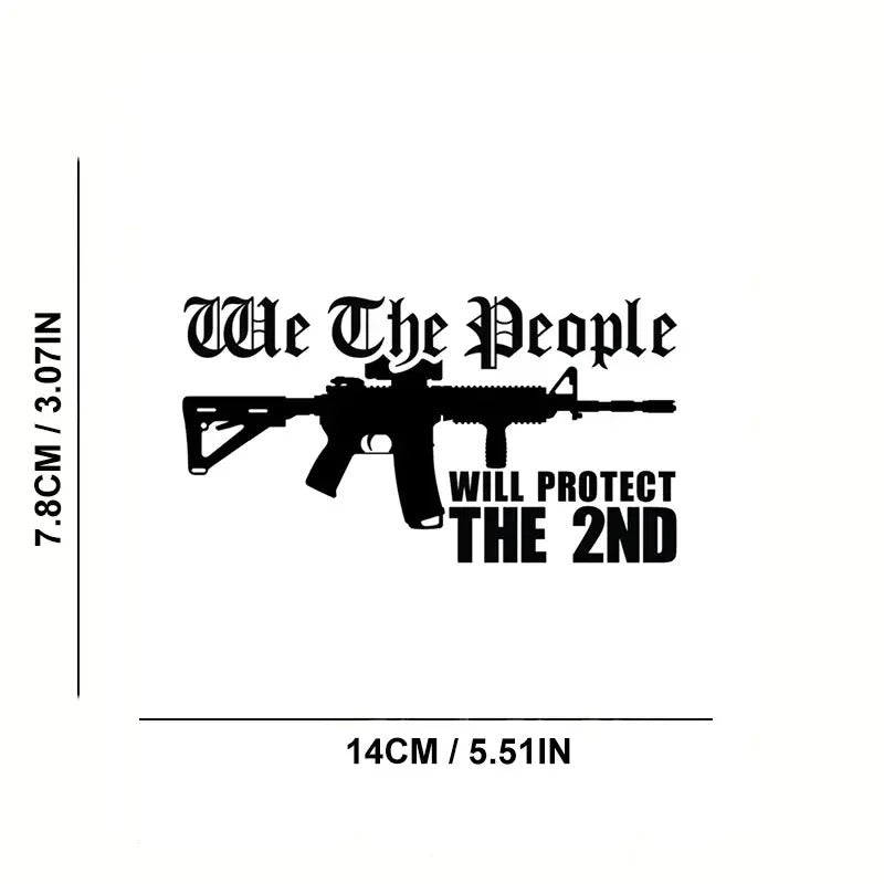 We The People AR-15 Decal – Show Your 2A Patriotism with Pride!