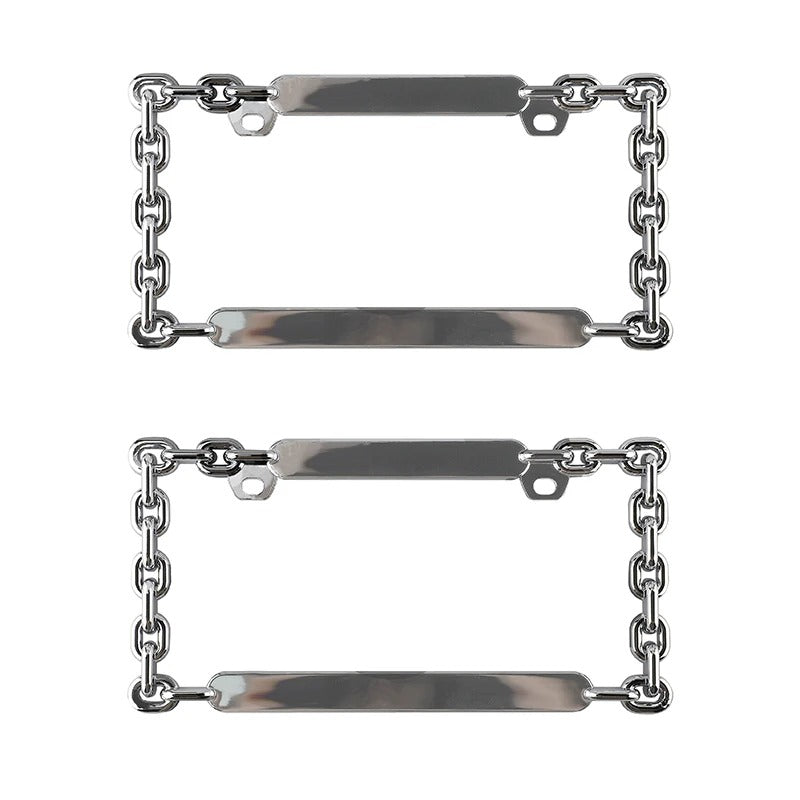 Battle-Ready 2-Pack License Plate Frames – Unleash Your American Spirit!