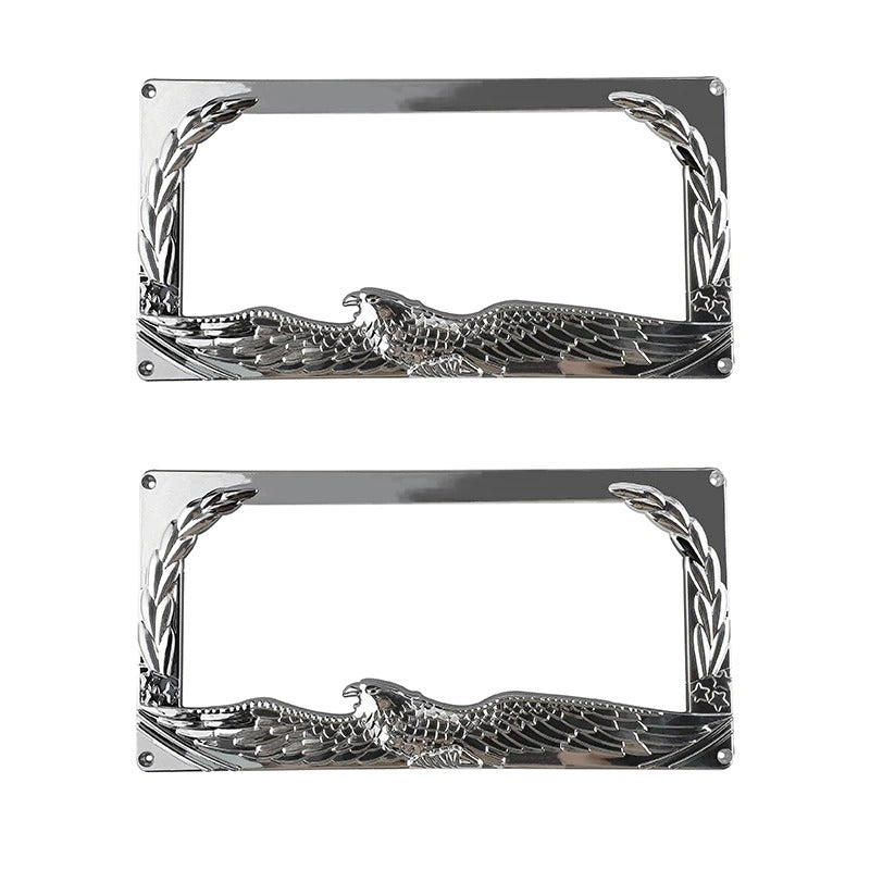 Battle-Ready 2-Pack License Plate Frames – Unleash Your American Spirit!