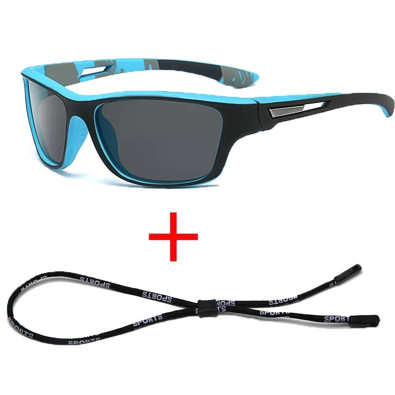 Polarized Tactical Sunglasses w/ Retention Strap – Military-Grade UV Protection for Hunting, Driving, and Outdoor Survival