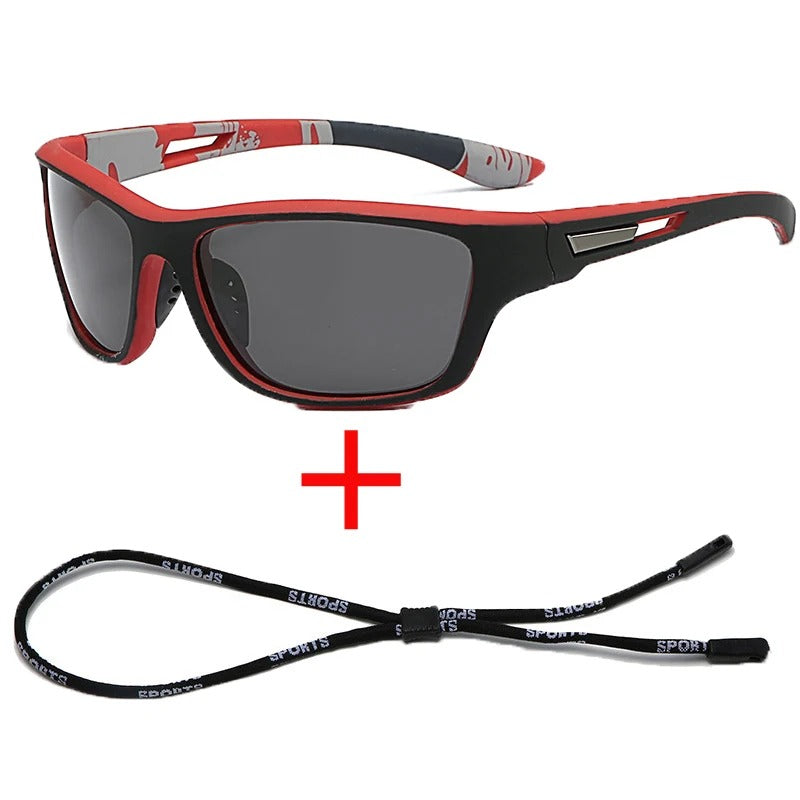 Polarized Tactical Sunglasses w/ Retention Strap – Military-Grade UV Protection for Hunting, Driving, and Outdoor Survival