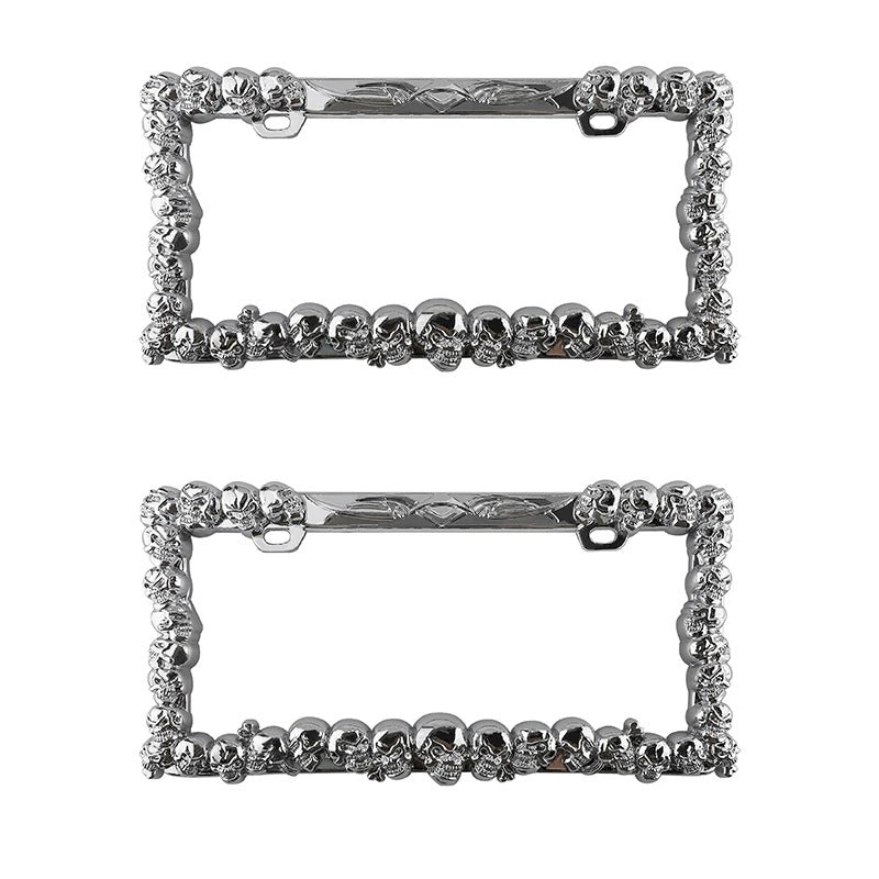Battle-Ready 2-Pack License Plate Frames – Unleash Your American Spirit!